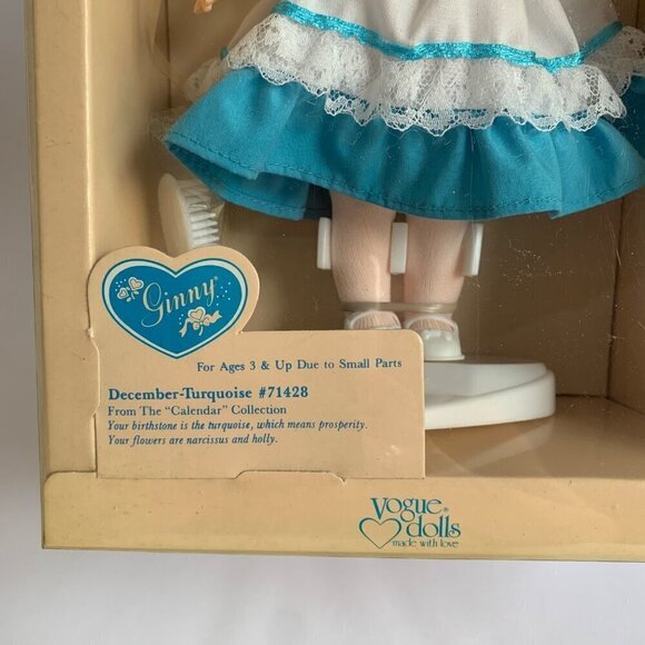 Ginny December Turquoise Doll New Unopened Vintage 8" Blonde - Picture 2 of 6